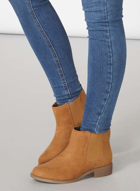 Wide fit tan 'Whammy' boots